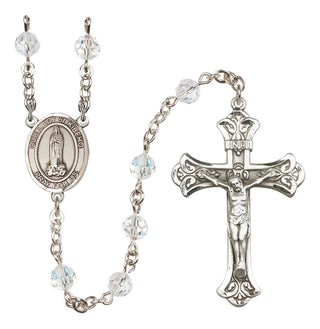 Sterling Silver 6mm Our Lady of Kibeho  Engraved Catholic Rosaries