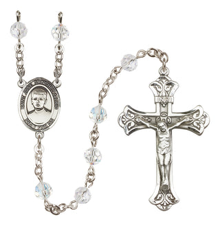 Sterling Silver 6mm Saint Jose Sanchez del Rio  Engraved Catholic Rosaries