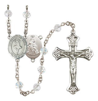 Sterling Silver 6mm Guardian Angel/Dance Rosary