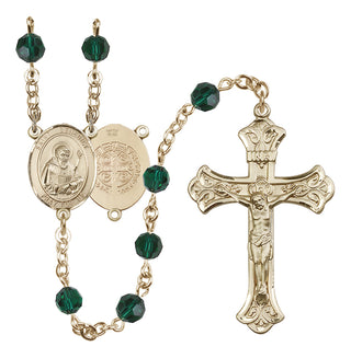 14kt Gold Filled 6mm Saint Benedict Rosary