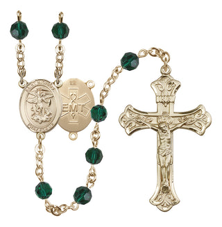 14kt Gold Filled 6mm Saint Michael / EMT Rosary