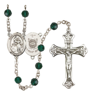 Sterling Silver 6mm Saint Joan of Arc /Coast Guard Rosary