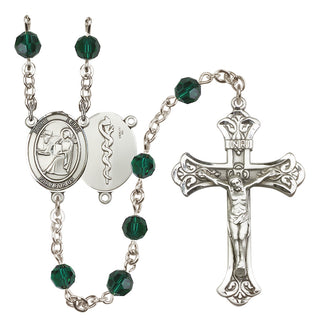 Sterling Silver 6mm Saint Luke the Apostle / Doctor Rosary