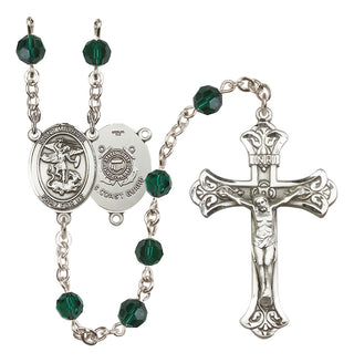 Sterling Silver 6mm Saint Michael / Coast Guard Rosary