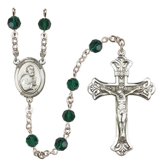 Sterling Silver 6mm Saint Peter the Apostle  Engraved Catholic Rosaries