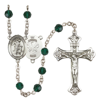 Sterling Silver 6mm Guardian Angel / Nat'l Guard Rosary