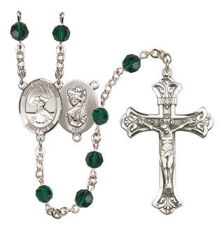 Sterling Silver 6mm Saint Christopher/Water Polo Women Rosary