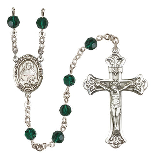 Sterling Silver 6mm Saint Marie Magdalen Postel  Engraved Catholic Rosaries