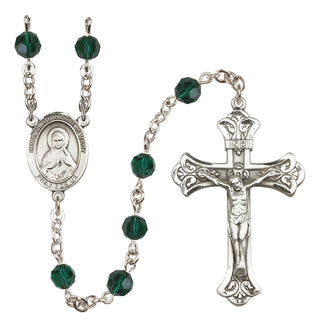 Sterling Silver 6mm Immaculate Heart of Mary  Engraved Catholic Rosaries