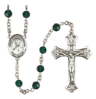 Sterling Silver 6mm Saint Andre Bessette  Engraved Catholic Rosaries