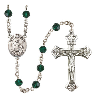 Sterling Silver 6mm Saint Norbert of Xanten  Engraved Catholic Rosaries