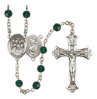 Sterling Silver 6mm Saint Christopher / Choir Rosary