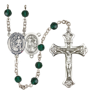 Sterling Silver 6mm Saint Sebastian/Karate Rosary