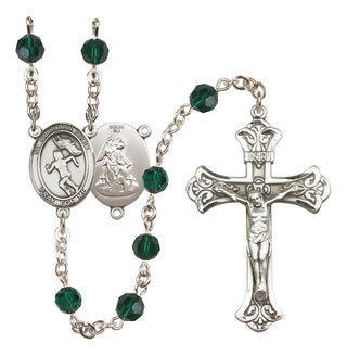 Sterling Silver 6mm Guardian Angel/Track&Field-Women Rosary