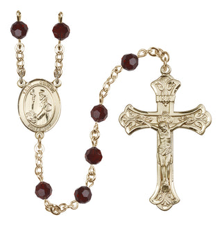 14kt Gold Filled 6mm Saint Dominic de Guzman  Engraved Catholic Rosaries
