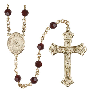 14kt Gold Filled 6mm Saint Maximilian Kolbe  Engraved Catholic Rosaries