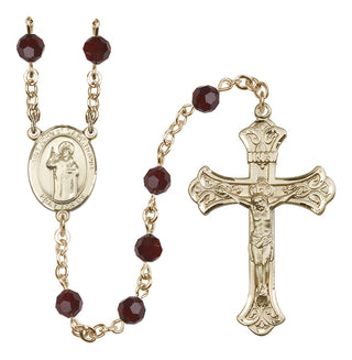14kt Gold Filled 6mm Saint John of Capistrano  Engraved Catholic Rosaries
