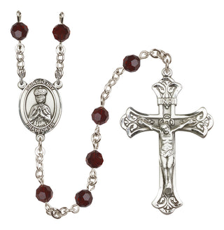Sterling Silver 6mm Saint Henry II  Engraved Catholic Rosaries