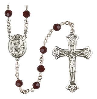 Sterling Silver 6mm Saint Paul the Apostle  Engraved Catholic Rosaries