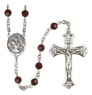 Sterling Silver 6mm San Ramon Nonato  Engraved Catholic Rosaries