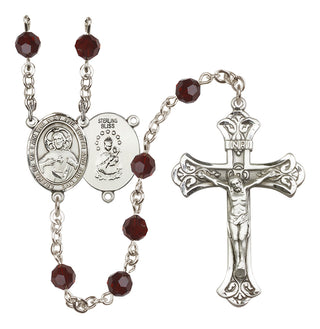 Sterling Silver 6mm Scapular  Engraved Catholic Rosaries