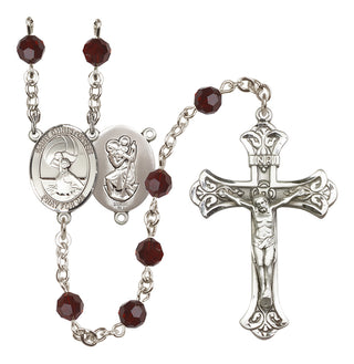 Sterling Silver 6mm Saint Christopher/Water Polo Women Rosary
