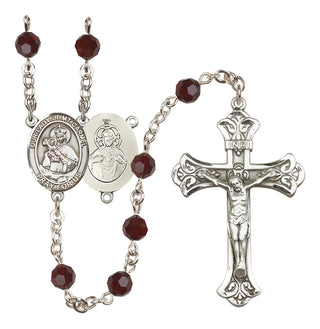 Sterling Silver 6mm Our Lady of Mount Carmel Rosary