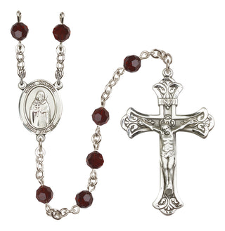 Sterling Silver 6mm Saint Samuel  Engraved Catholic Rosaries