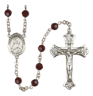 Sterling Silver 6mm Immaculate Heart of Mary  Engraved Catholic Rosaries