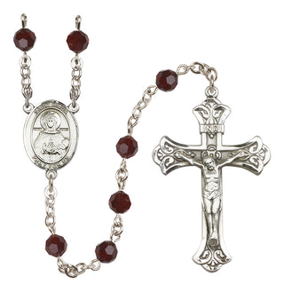 Sterling Silver 6mm Saint Daria  Engraved Catholic Rosaries