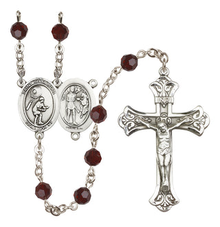 Sterling Silver 6mm Saint Sebastian / Tennis Rosary