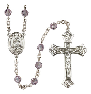 Sterling Silver 6mm Saint Daniel  Engraved Catholic Rosaries
