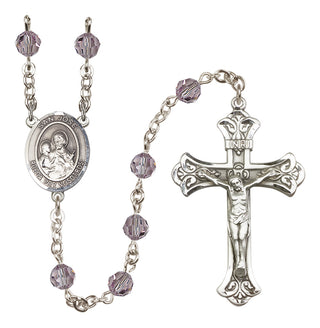 Sterling Silver 6mm San Jose  Engraved Catholic Rosaries