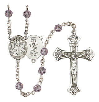 Sterling Silver 6mm Scapular  Engraved Catholic Rosaries