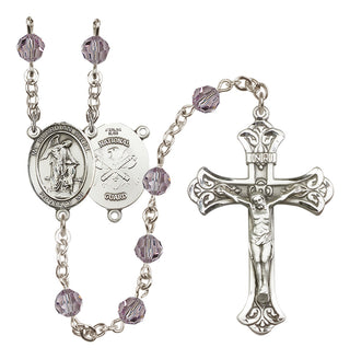 Sterling Silver 6mm Guardian Angel / Nat'l Guard Rosary