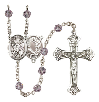 Sterling Silver 6mm Saint Cecilia / Marching Band Rosary