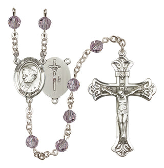 Sterling Silver 6mm Pope Emeritace  Benedict XVI Rosary