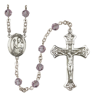 Sterling Silver 6mm Saint Regis  Engraved Catholic Rosaries