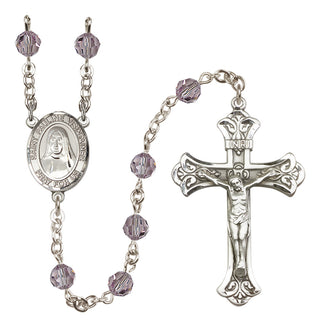 Sterling Silver 6mm Saint Pauline Visintainer  Engraved Catholic Rosaries