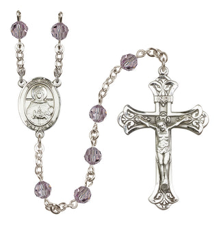 Sterling Silver 6mm Saint Daria  Engraved Catholic Rosaries