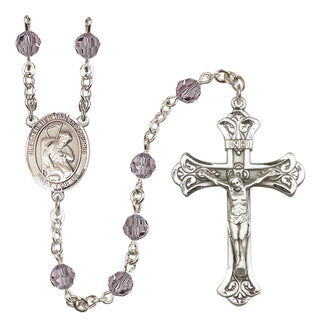 Sterling Silver 6mm Blessed Herman the Cripple  Engraved Catholic Rosaries
