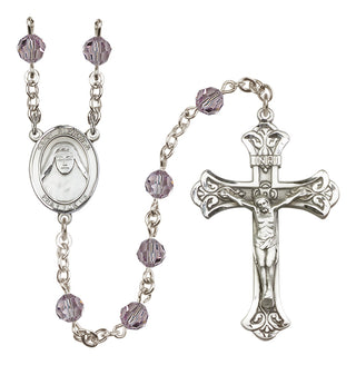 Sterling Silver 6mm Saint Alphonsa of India  Engraved Catholic Rosaries