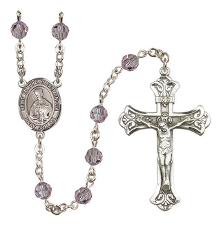 Sterling Silver 6mm Saint Edmund of East Anglia  Engraved Catholic Rosaries