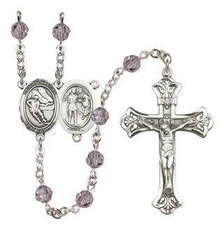 Sterling Silver 6mm Saint Sebastian / Hockey Rosary