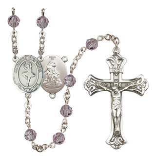 Sterling Silver 6mm Guardian Angel/Dance Rosary