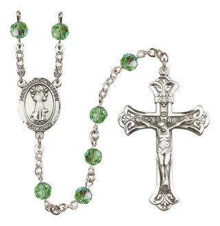 Sterling Silver 6mm Saint Francis of Assisi  Engraved Catholic Rosaries