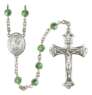 Sterling Silver 6mm Saint Helen  Engraved Catholic Rosaries