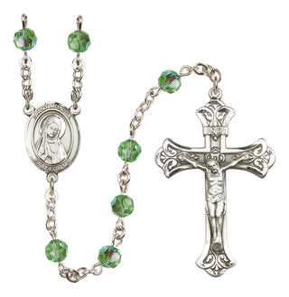 Sterling Silver 6mm Saint Monica  Engraved Catholic Rosaries