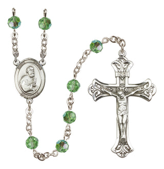 Sterling Silver 6mm Saint Peter the Apostle  Engraved Catholic Rosaries