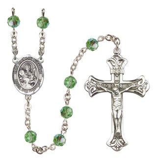 Sterling Silver 6mm San Ramon Nonato  Engraved Catholic Rosaries